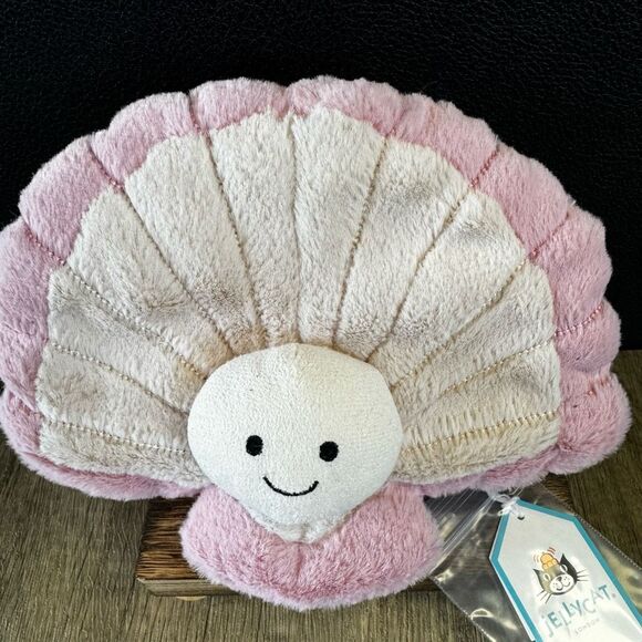 Jellycat Amuseables Clemmie Clam NEW! Jellycat Collectible Fruit Plush - Picture 2 of 7